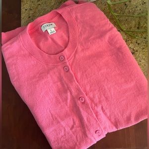 J.Crew Pink Cardigan- L